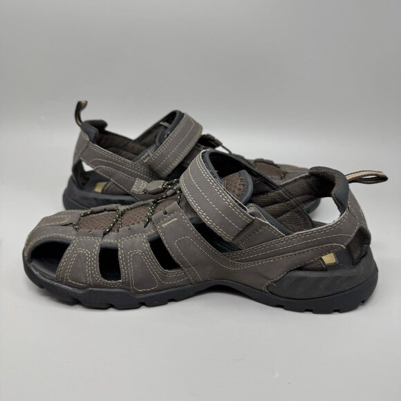 Teva Forebay Sandal Mens Sz 10 Shocpad Comfort Water Hiking 1001116 Brown - Picture 2 of 9